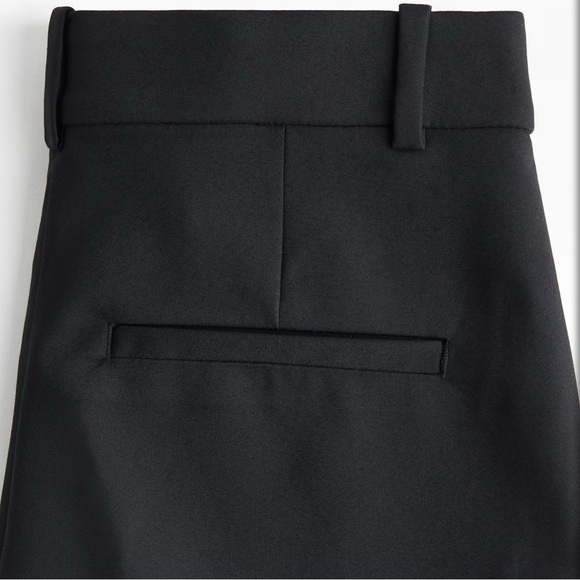NWT H&M Black Elastic Waist Ankle Length Pants - Picture 3 of 4